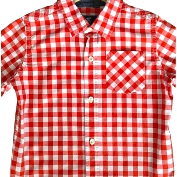 GAP Kids | Orange | CHECKED SHIRT - Picture 6 of 9